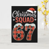 Grappige 67 Zes Zeven Meme Brainrot 67 Kerstmis Sq Kaart (Gele Bloem)