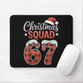 Grappige 67 Zes Zeven Meme Brainrot 67 Kerstmis Sq Muismat (Met muis)