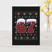Grappige 67 Zes Zeven Meme Brainrot Afgang Kerstmi Kaart (Gele Bloem)