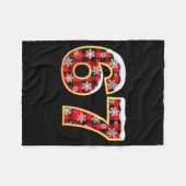 Grappige 67 Zes Zeven Meme Brainrot Afknapper Kers Fleece Deken (Voorkant (Horizontaal))