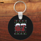 Grappige 67 Zes Zeven Meme Brainrot Cringe Kerst Sleutelhanger (Voorkant)