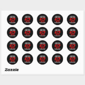 Grappige 67 Zes Zeven Meme Dit Is Mijn Kerst Pyjam Ronde Sticker (Vel)
