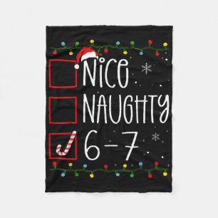 Grappige 67 Zes Zeven Meme Kerstmis Stout Niet Sto Fleece Deken