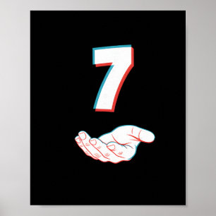 Grappige 67 Zes Zeven Meme Koppel bijpassende Hall Poster