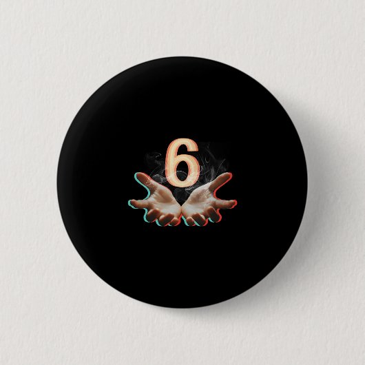 Grappige 67 Zes Zeven Meme Koppel Bijpassende Hall Ronde Button 5,7 Cm (Voorkant)