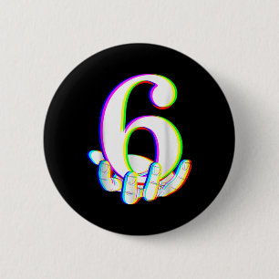 Grappige 67 Zes Zeven Meme Koppel bijpassende Hall Ronde Button 5,7 Cm