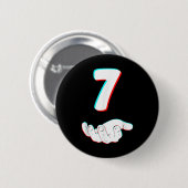 Grappige 67 Zes Zeven Meme Koppel bijpassende Hall Ronde Button 5,7 Cm (Voorkant /achterkant)