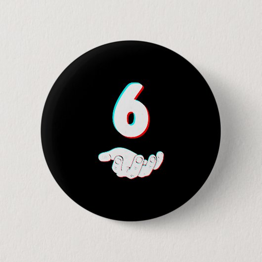 Grappige 67 Zes Zeven Meme Koppel bijpassende Hall Ronde Button 5,7 Cm (Voorkant)