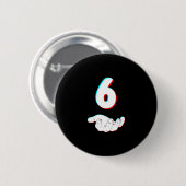 Grappige 67 Zes Zeven Meme Koppel bijpassende Hall Ronde Button 5,7 Cm (Voorkant /achterkant)