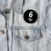 Grappige 67 Zes Zeven Meme Koppel bijpassende Hall Ronde Button 5,7 Cm (In situ)
