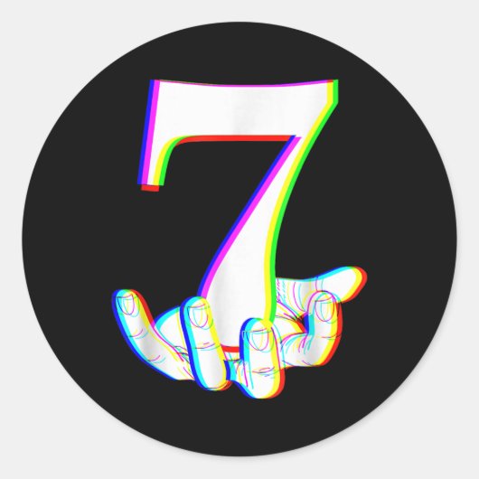 Grappige 67 Zes Zeven Meme Koppel Halloween Ronde Sticker (Voorkant)