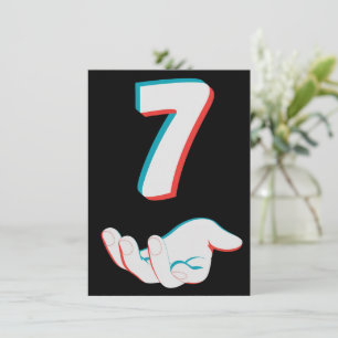 Grappige 67 Zes Zeven Meme Koppel Matching Feestdagenkaart