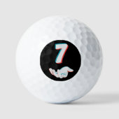Grappige 67 Zes Zeven Meme Koppel Matching Golfballen (Voorkant)