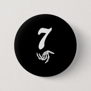Grappige 67 Zes Zeven Meme Koppel Matching Hallowe Ronde Button 5,7 Cm