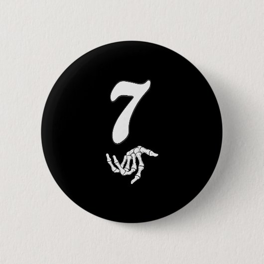 Grappige 67 Zes Zeven Meme Koppel Matching Hallowe Ronde Button 5,7 Cm (Voorkant)