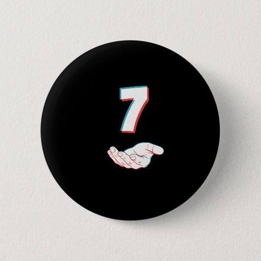 Grappige 67 Zes Zeven Meme Koppel Matching Hallowe Ronde Button 5,7 Cm (Voorkant)