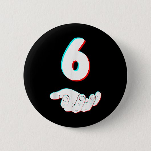 Grappige 67 Zes Zeven Meme Koppel Matching Hallowe Ronde Button 5,7 Cm (Voorkant)