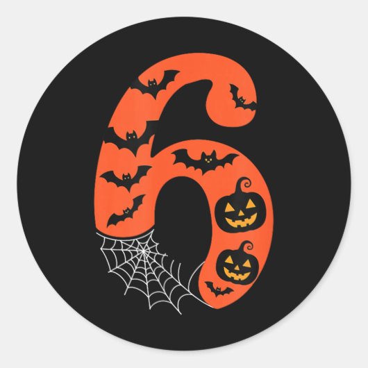 Grappige 67 Zes Zeven Meme Koppel Matching Hallowe Ronde Sticker (Voorkant)