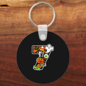 Grappige 67 Zes Zeven Meme Koppel Matching Hallowe Sleutelhanger (Voorkant)