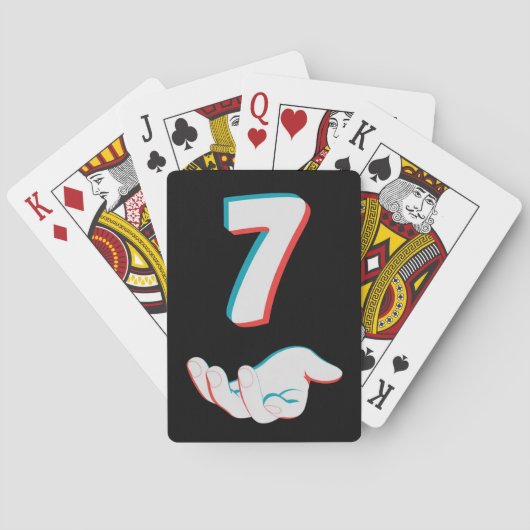 Grappige 67 Zes Zeven Meme Koppel Matching  Pokerkaarten (Achterkant)