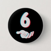 Grappige 67 Zes Zeven Meme Koppel Matching Ronde Button 5,7 Cm (Voorkant)