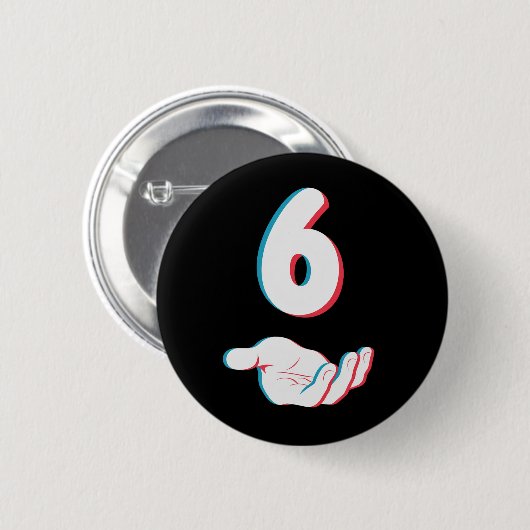 Grappige 67 Zes Zeven Meme Koppel Matching Ronde Button 5,7 Cm (Voorkant /achterkant)