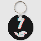 Grappige 67 Zes Zeven Meme Koppel Matching Sleutelhanger (Voorkant)