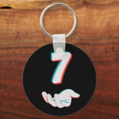 Grappige 67 Zes Zeven Meme Koppel Matching Sleutelhanger (Voorkant)