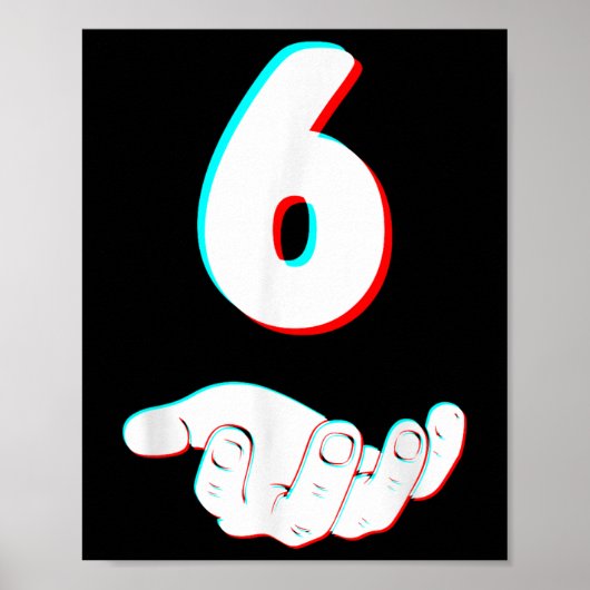 Grappige 67 Zes Zeven Meme Koppel Overeenkomende H Poster (Voorkant)