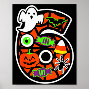Grappige 67 Zes Zeven Meme Koppel Passende Hallowe Poster