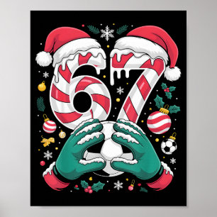 Grappige 67 Zes Zeven Voetbal Doelman Grappige Mem Poster