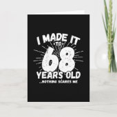 Grappige 68e verjaardagsquote Sarcasische 68-jarig Kaart (Voorkant)