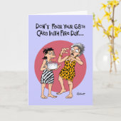 Grappige 68ste verjaardag kaart (Gele Bloem)