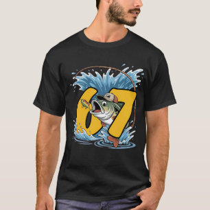 Grappige 6 7 67 Bassvissen Cartoon  T-shirt