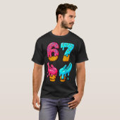 Grappige 6 7 67 Zes Zeven Meme  T-shirt (Voorkant volledig)