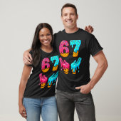 Grappige 6 7 67 Zes Zeven Meme  T-shirt (Unisex)