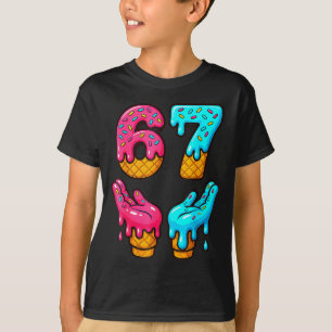 Grappige 6 7 67 Zes Zeven Meme T-shirt