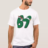 Grappige 6 7 Elfen Hoed Kerstmis T-shirt (Voorkant)