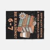 Grappige 6-7 Engelse leraar 67 Meme lezen _1 Fleece Deken (Voorkant (Horizontaal))