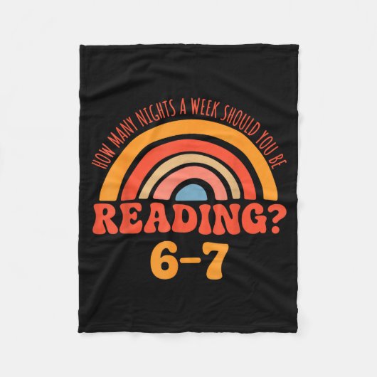 Grappige 6-7 Englieacher 67 Meme Lezen Fleece Deken (Voorkant)