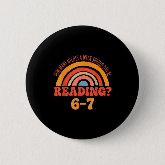 Grappige 6-7 Englieacher 67 Meme Lezen Ronde Button 5,7 Cm (Voorkant)