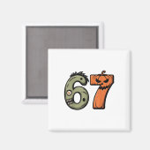 Grappige 6 7 Halloween Kostuum Meme 67 Halloween _ Magneet (Voorkant / Achterkant)