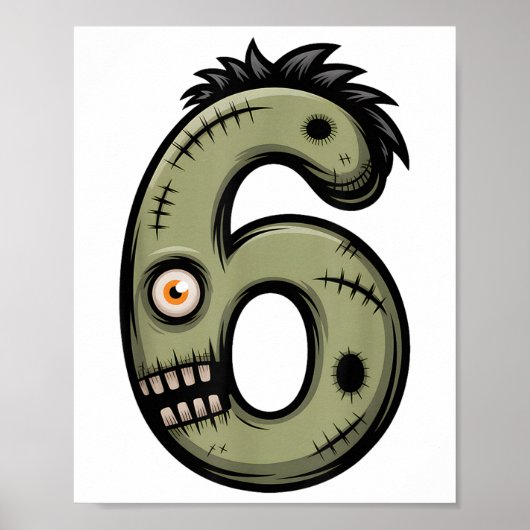 Grappige 6 7 Halloween Kostuum Meme 67 Halloween _ Poster (Voorkant)
