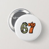 Grappige 6 7 Halloween Kostuum Meme 67 Halloween _ Ronde Button 5,7 Cm (Voorkant /achterkant)