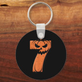 Grappige 6 7 Halloween Kostuum Meme 67 Halloween Sleutelhanger (Voorkant)
