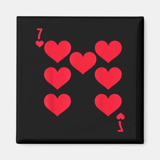 Grappige 6 7 Harten Matching 67 Meme Koppel Valent Magneet (Voorkant)