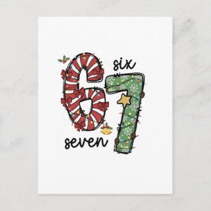 Grappige 6 7 Kerstman Squad Zesenzestig Kerstmis Aankondigingskaart
