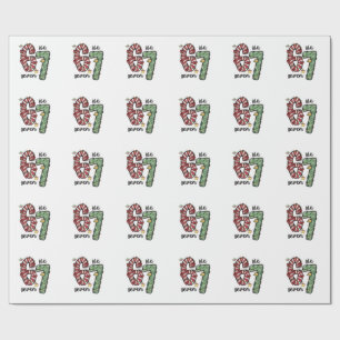 Grappige 6 7 Kerstman Squad Zesenzestig Kerstmis Cadeaupapier