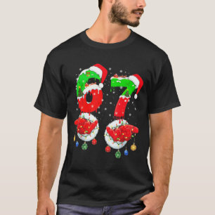 Grappige 6 7 Meme 67 Gen Alpha 6 7 Handen Familie T-shirt