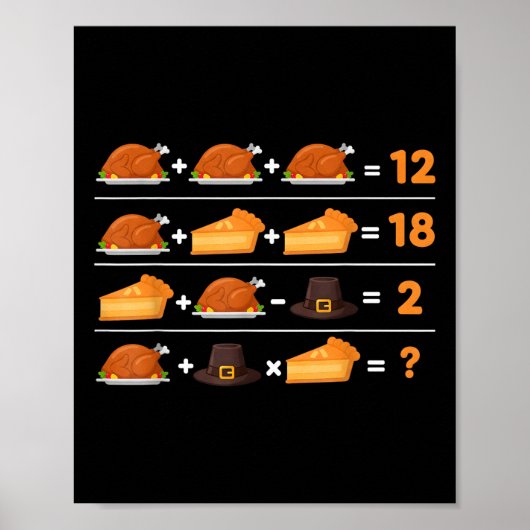 Grappige 6 7 Meme 67 Thanksgiving Volgorde van Ope Poster (Voorkant)